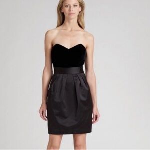 Theory• Strapless Black Cocktail Dress